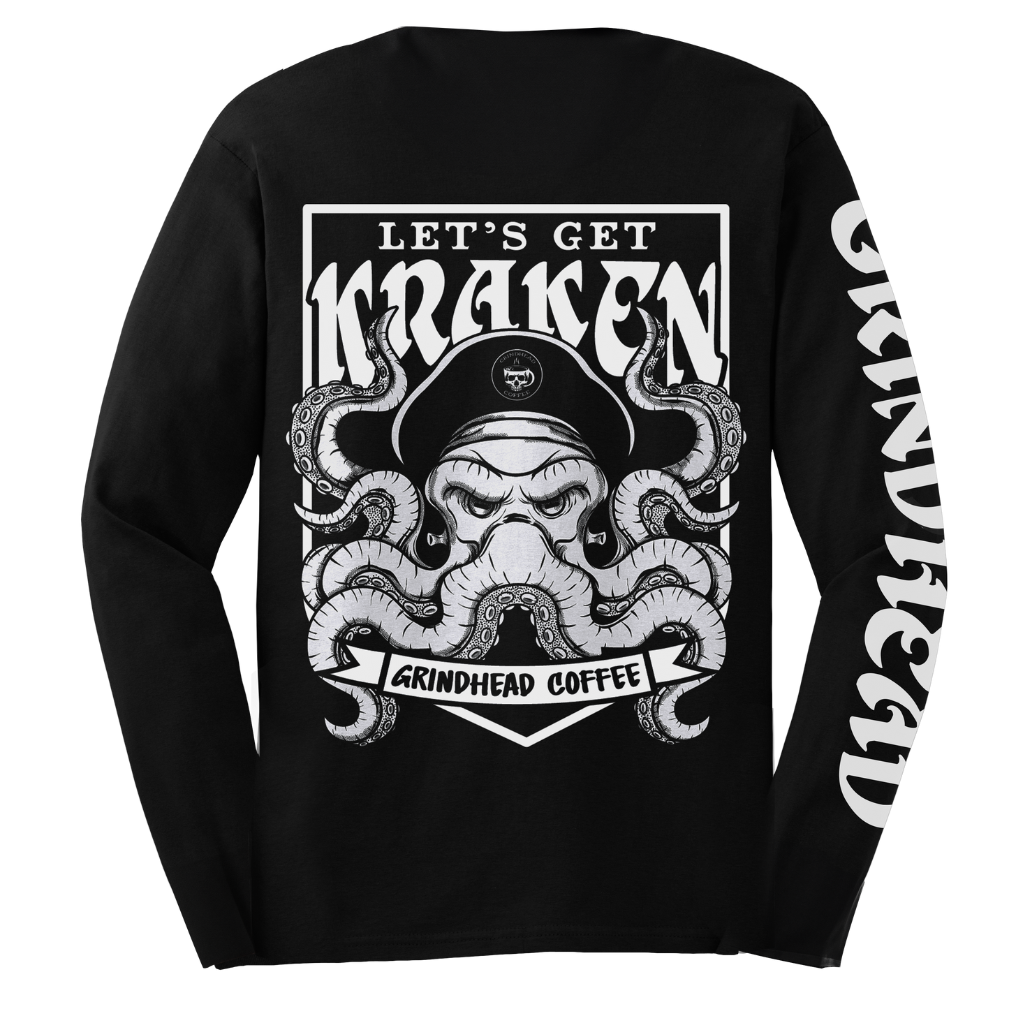 Tee - White Kraken - Long Sleeve
