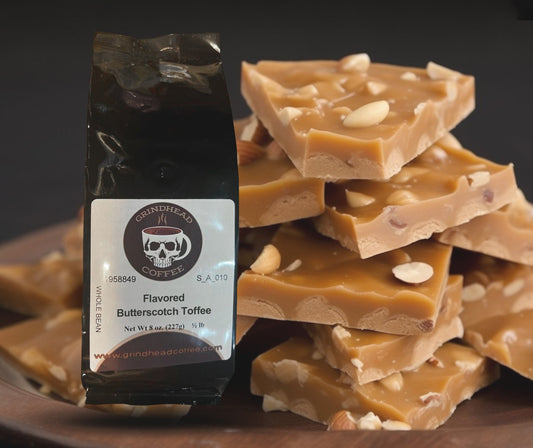 Butterscotch Toffee Crunch Coffee - Nutty Flavor Coffee - Caramel, Butterscotch - Coffee Lover - Medium