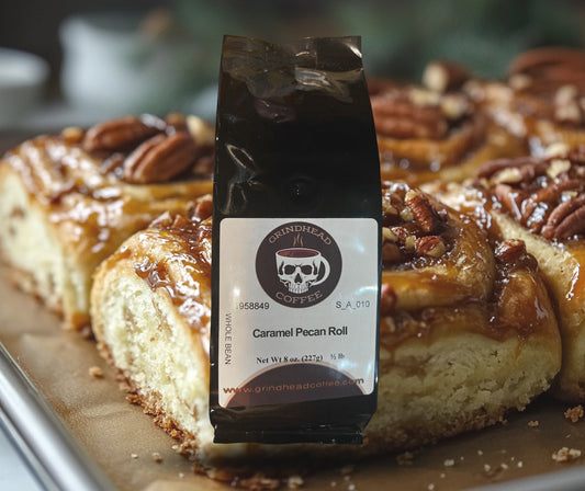 Caramel Pecan Roll Flavor Coffee - Breakfast Coffee - Coffee Lover  - 1/2 lb