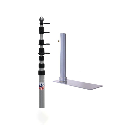 Portable 20' Flagpole & Tire Mount