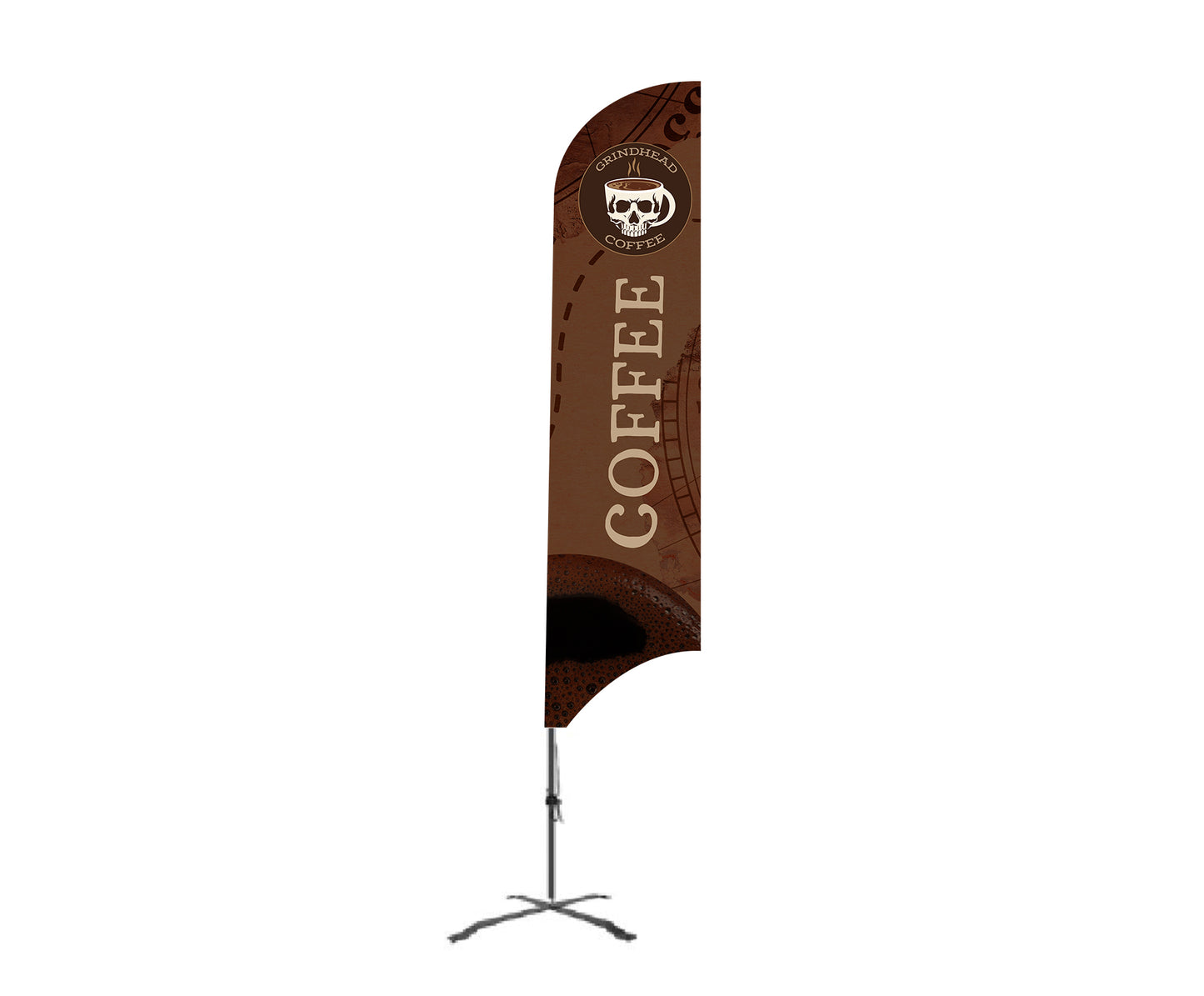 Coffee Dark Beige - Feather Flag