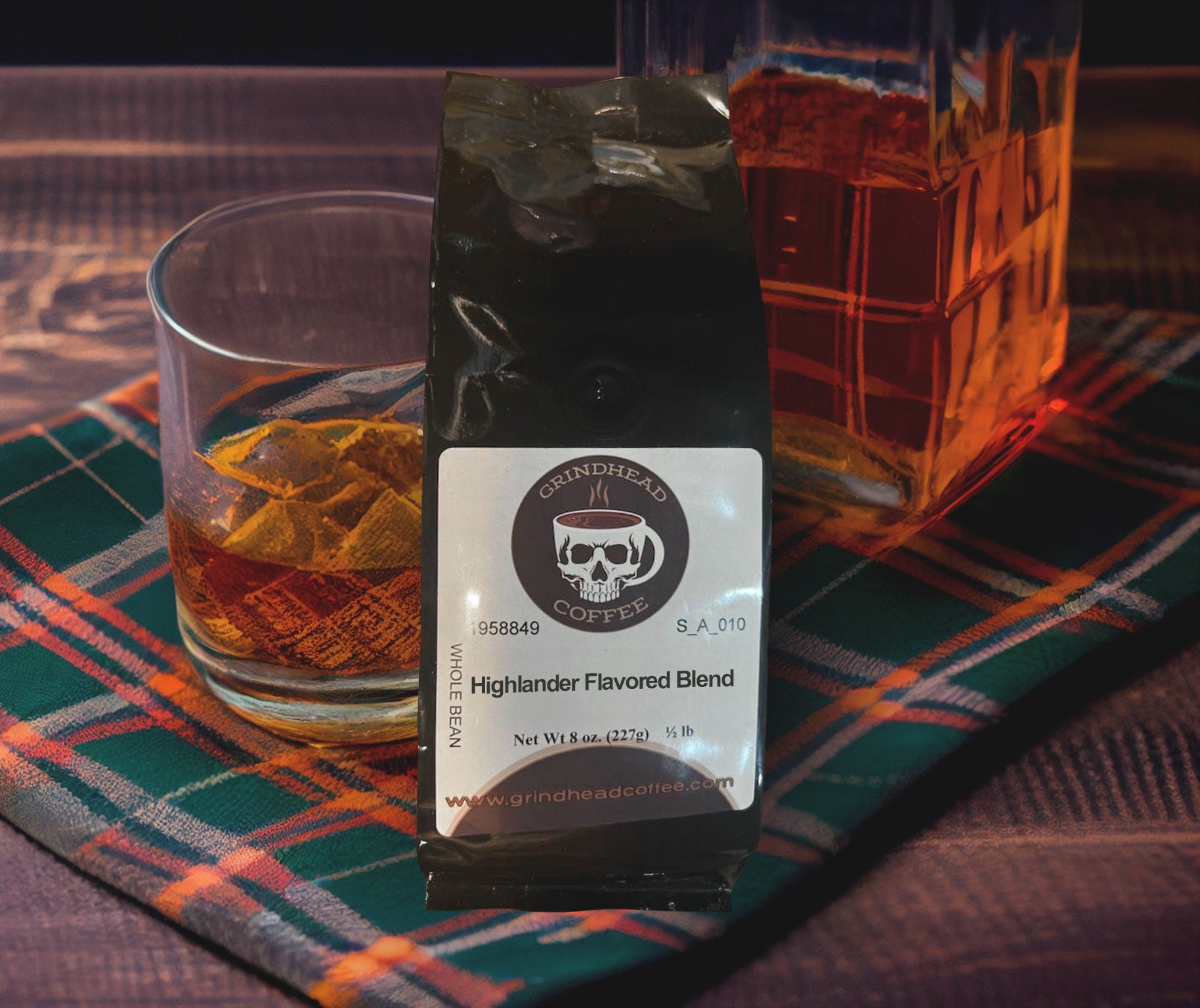 Scottish Coffee - Highlander Grogg - Flavored Blend of Brandy and Spice - Coffee Lover Gift