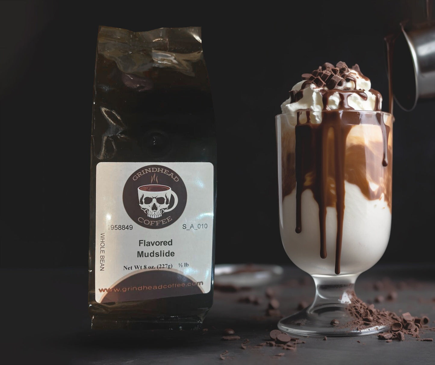 Mudslide Coffee - Luxury Coffee Lover Gift - Liqueur Flavored Medium - Half lb Samples