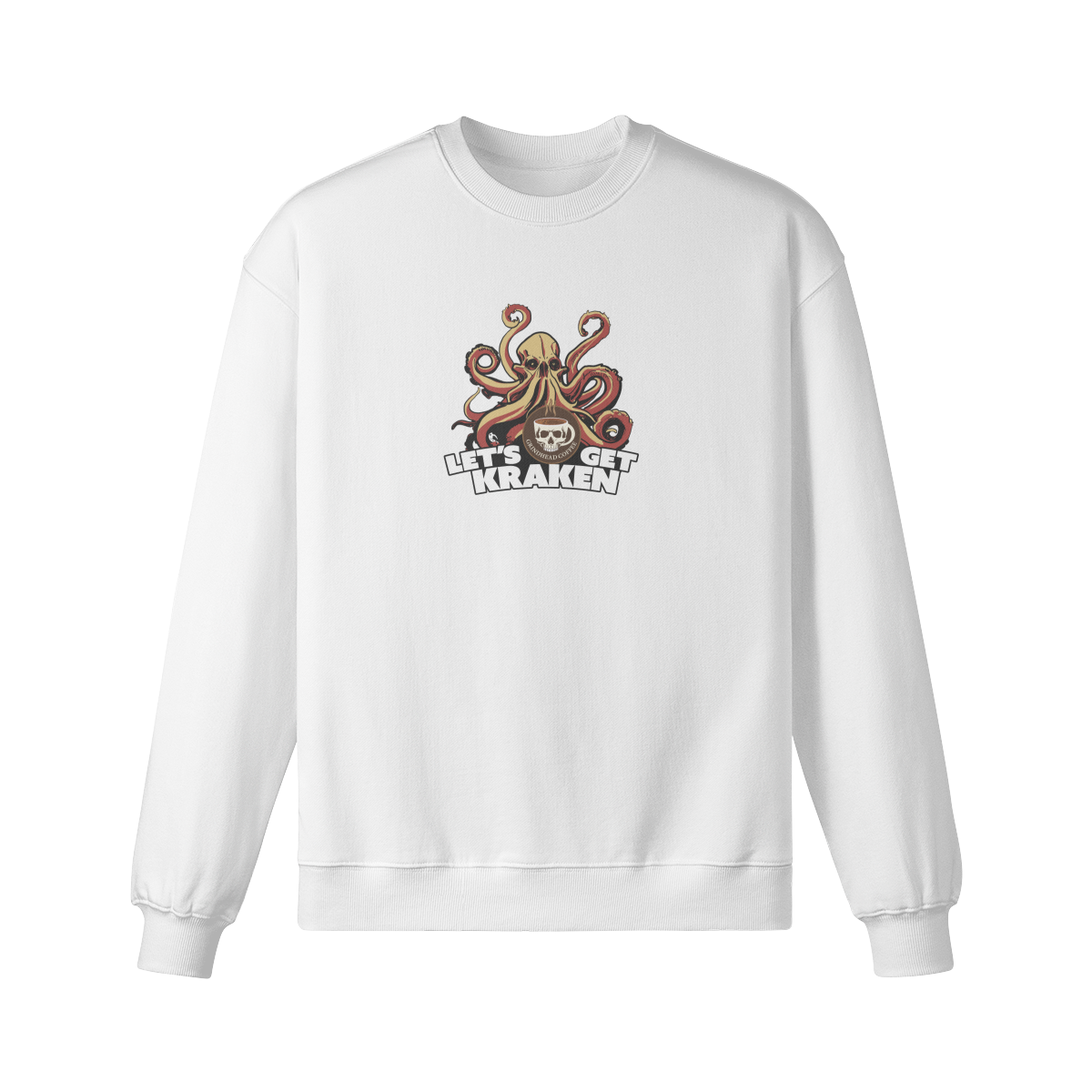Womens Grindhead Sweatshirt with Kraken - Cotton